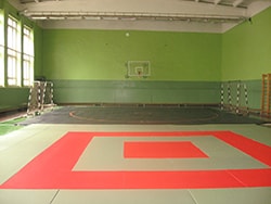 Спортивный зал колледжа.